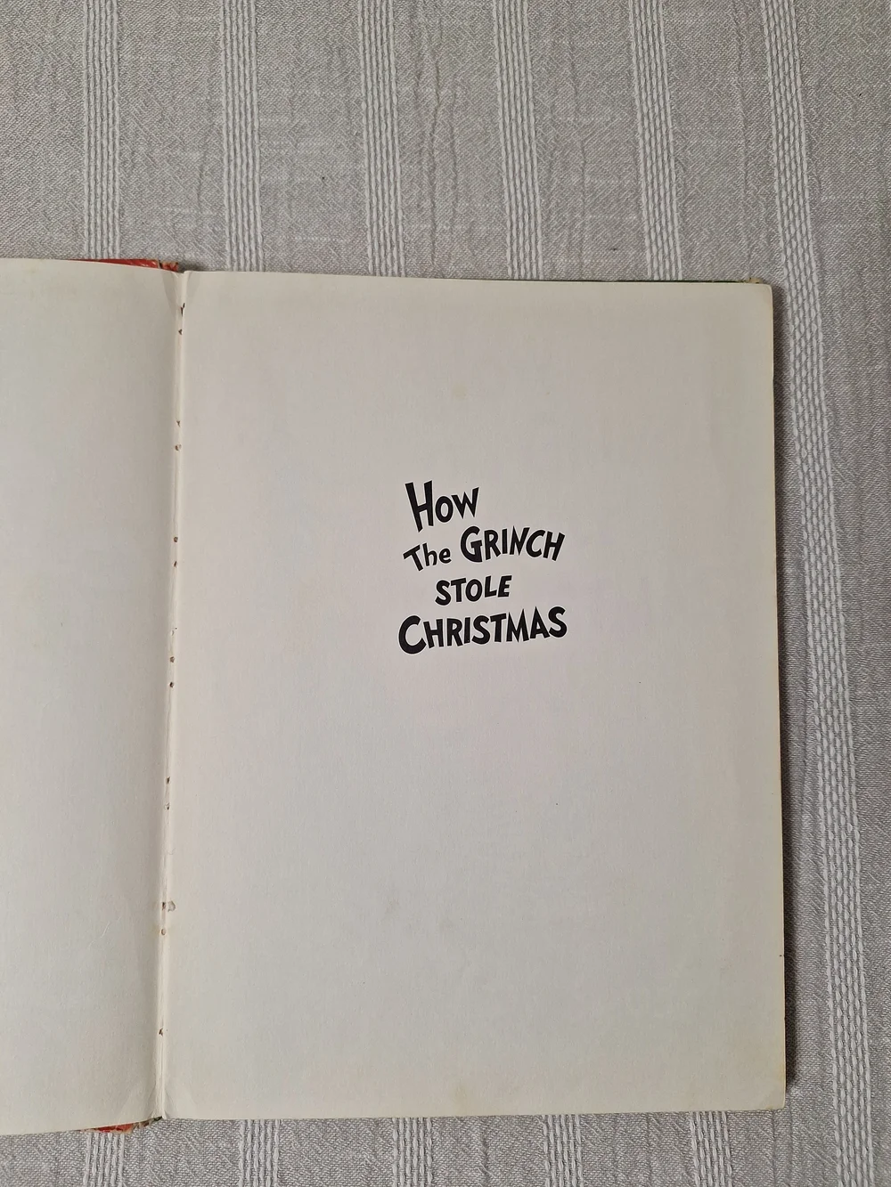 How the Grinch Stole Christmas HC by Dr. Seuss 1st Edition Later Printing 1957